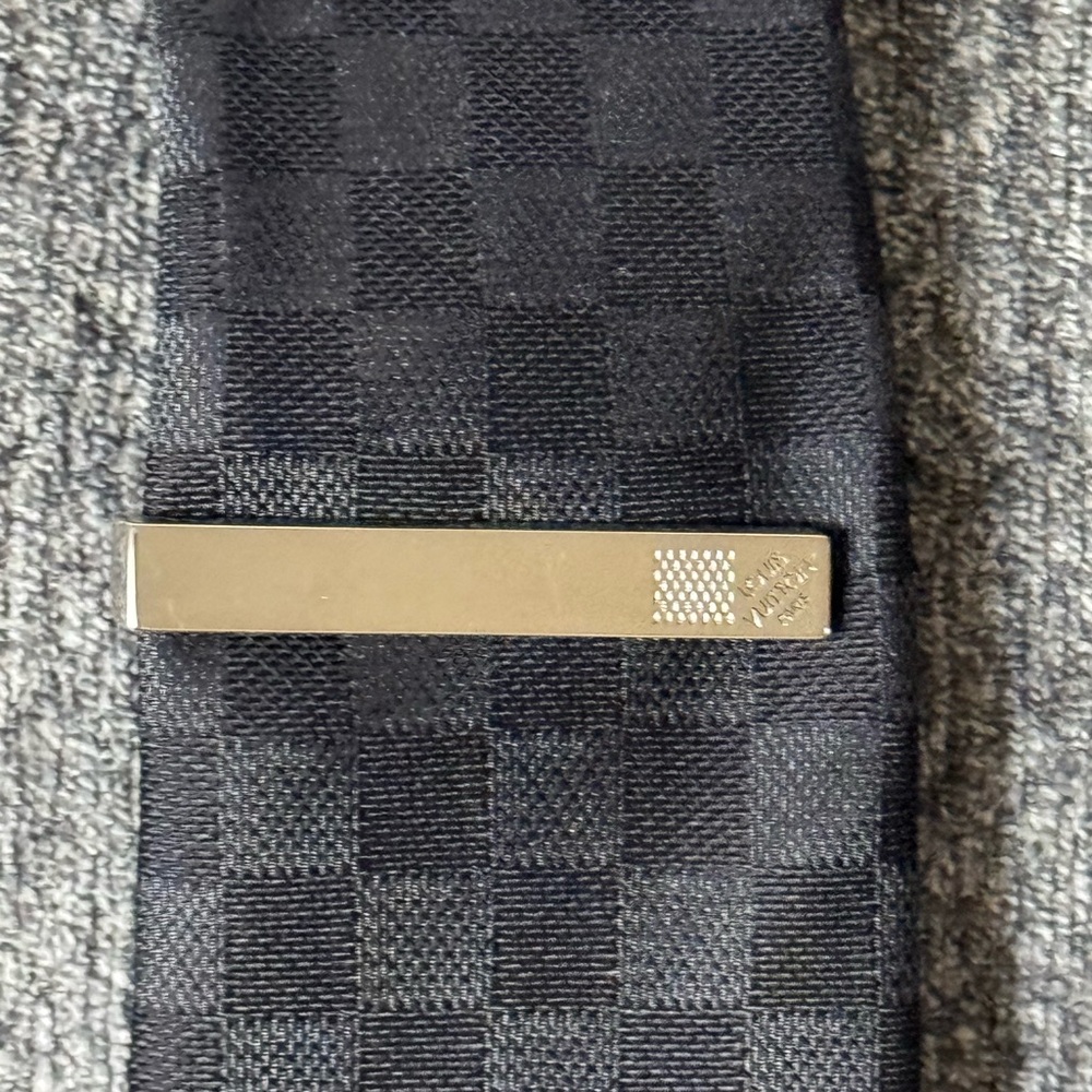 Louis Vuitton Silver Tie Clip